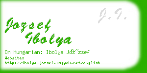 jozsef ibolya business card